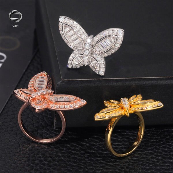Moissanite Butterfly Elegance Ring