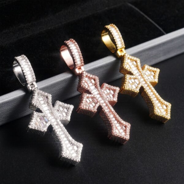 Moissanite cross pendant - Image 2