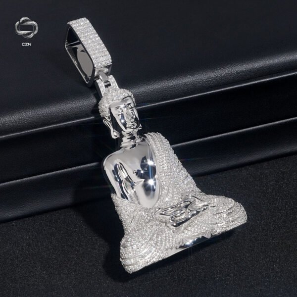 Moissanite Buddha Vibes Pendant - Image 3