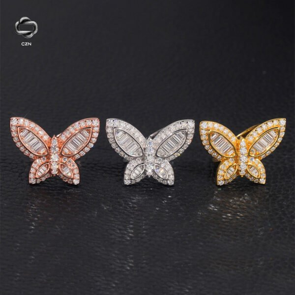 Moissanite Butterfly Elegance Ring - Image 2