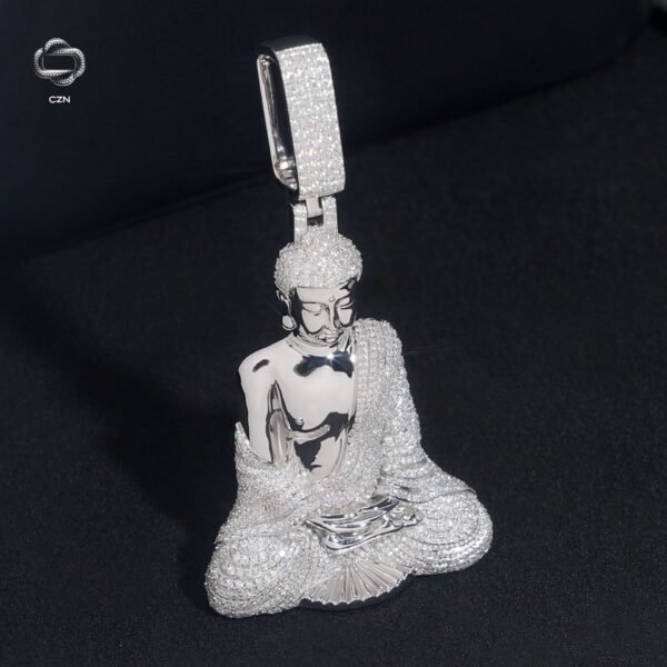 Moissanite Buddha Vibes Pendant - Image 2