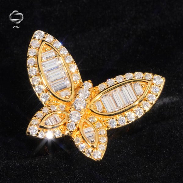 Moissanite Butterfly Elegance Ring - Image 3