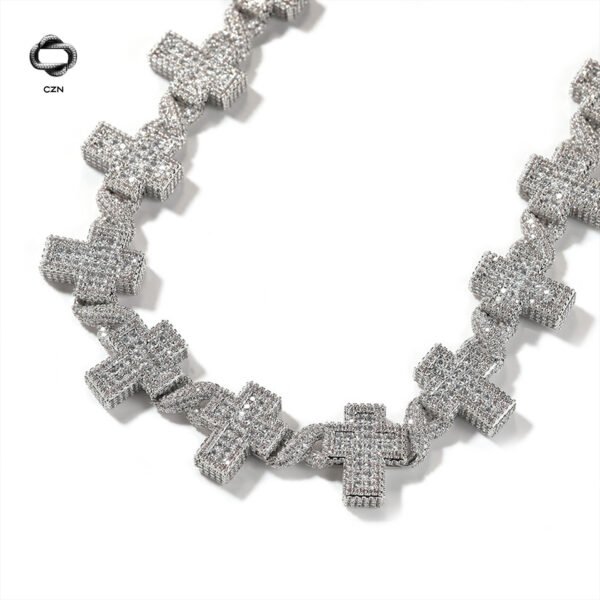 Iced Cross Link Chain - Image 6