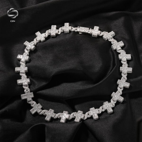 Iced Cross Link Chain - Image 2