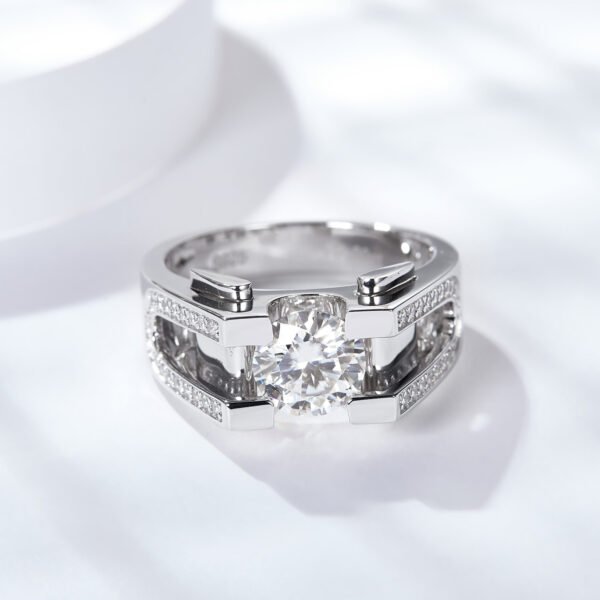 Moissanite Aegis Ring - Image 3