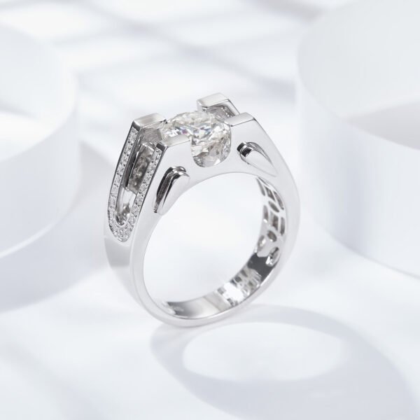 Moissanite Aegis Ring - Image 4