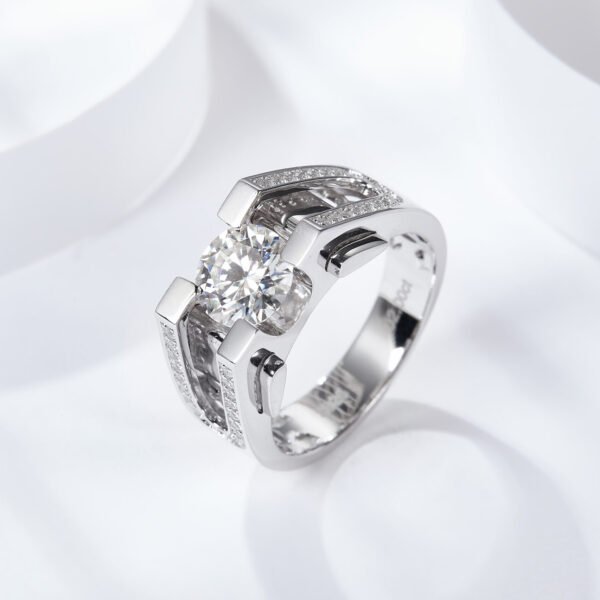 Moissanite Aegis Ring