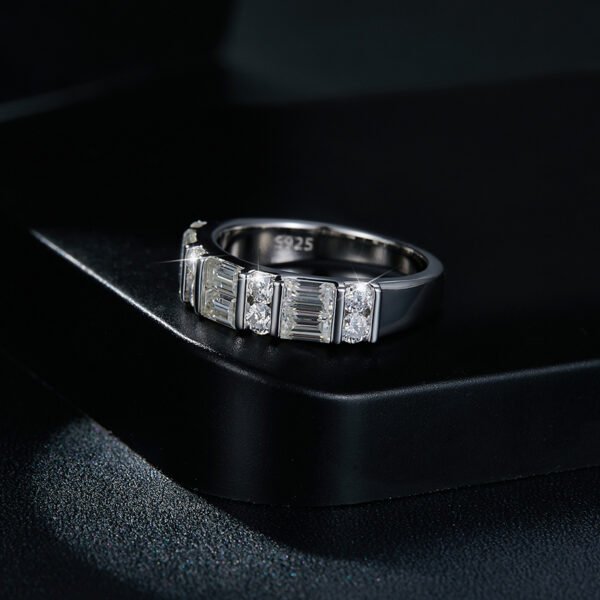2*4mm  Baguette eternity ring - Image 3