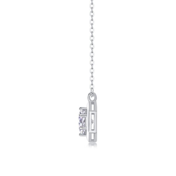 1CT Moissanite round cut pendant - Image 6