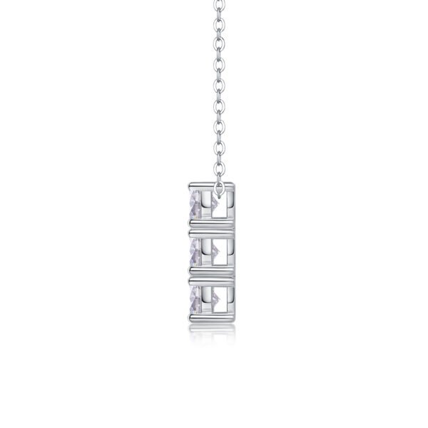 Moissanite Round Cut Micro Pave pendant - Image 6
