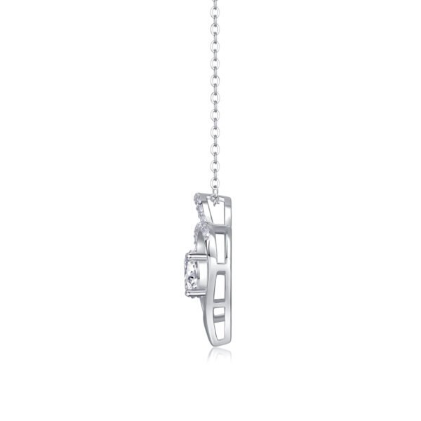 Moissanite Amara Heart Pendant - Image 6