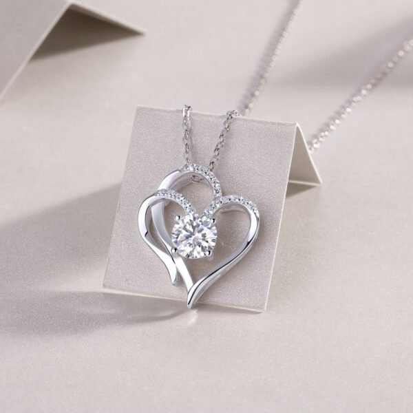 Moissanite Amara Heart Pendant - Image 2