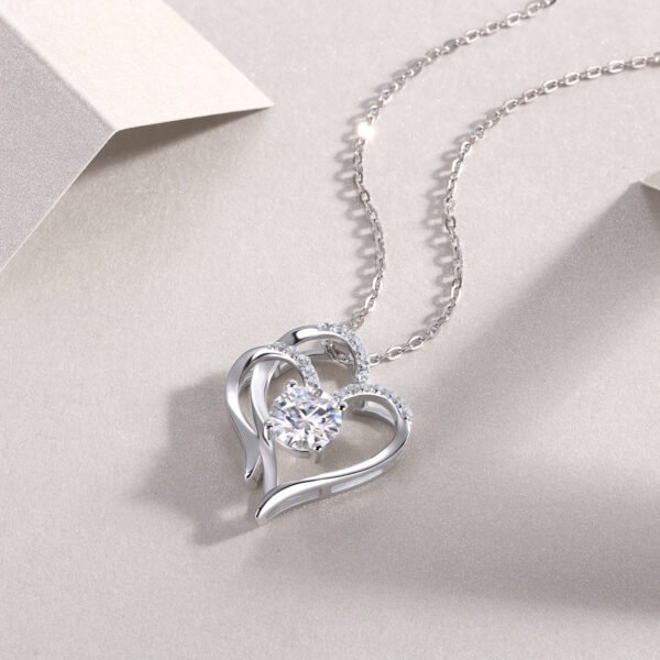 Moissanite Amara Heart Pendant