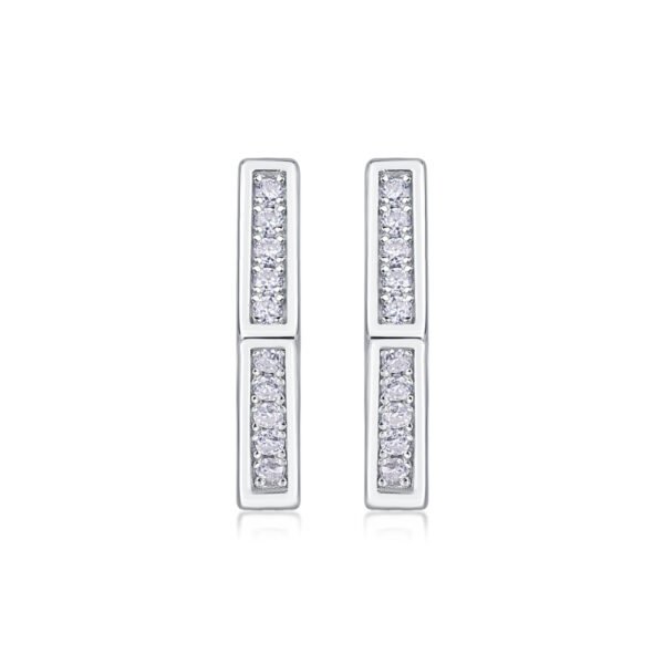 Moissanite hoop earrings - Image 6