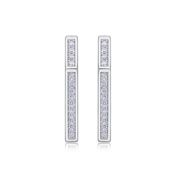 Moissanite hoop earrings - Image 6