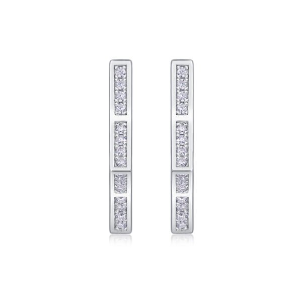 Moissanite hoop earrings - Image 6