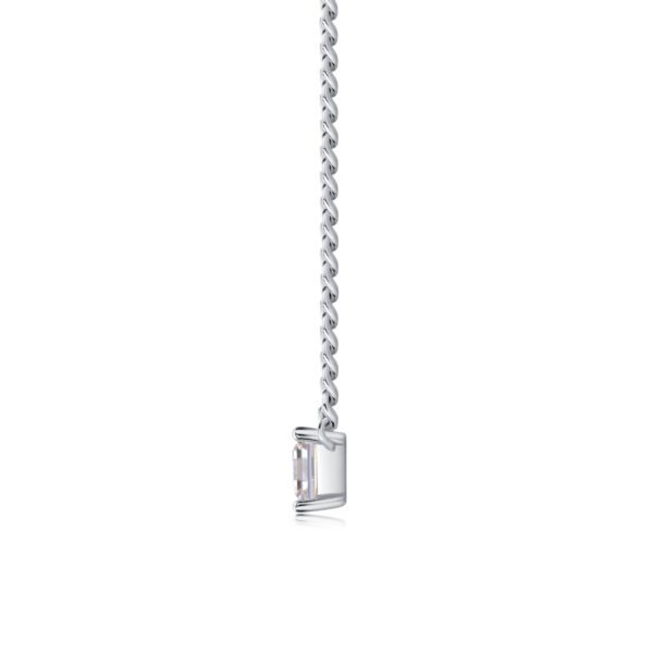 1CT Moissanite princess cut pendant cuban chain - Image 5