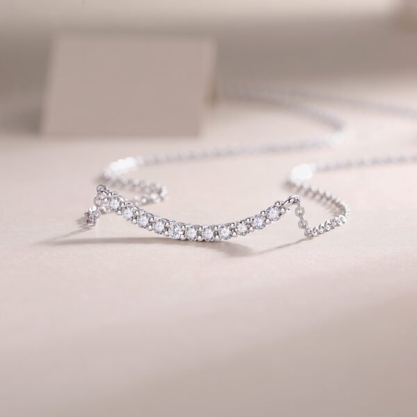 Moissanite Clavicle Chain - Image 2