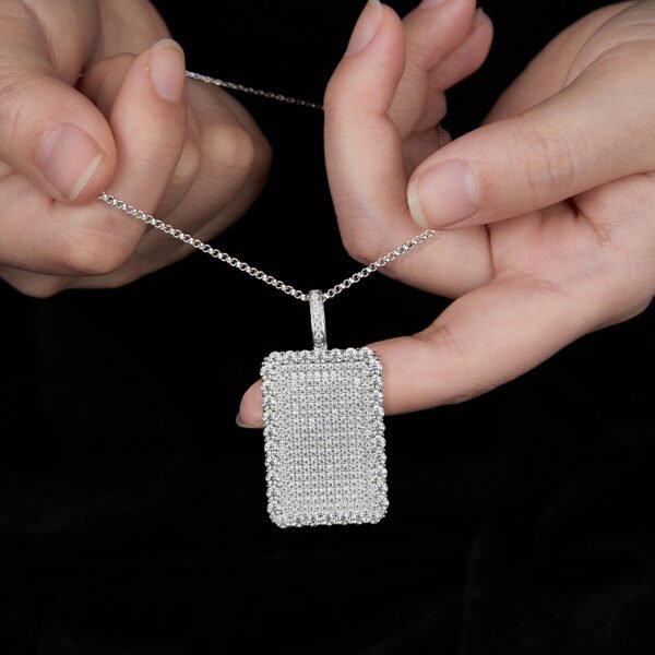 Moissanite dazzling grock collection 4.2ct pendant - Image 3